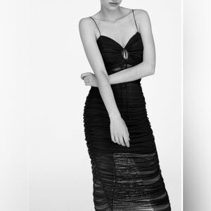 Zara Black Midi Dress limited edition